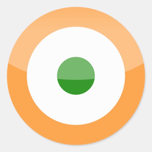 india ronde sticker (Voorkant)