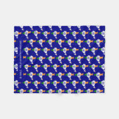 INDIA-scripts Christelijk LOVE HOESJES blauw Fleece Deken (Voorkant (Horizontaal))