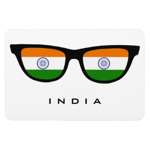 India Shades aangepaste tekst & kleurmagneet Magneet