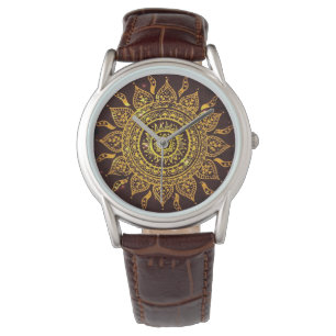 India Solar Motif Sun God Horloge