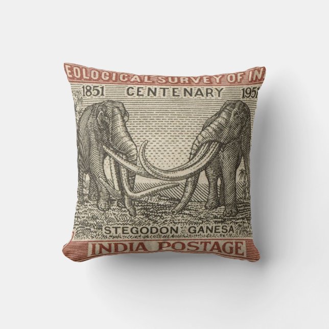  India — Stempel Kussen (Voorkant)
