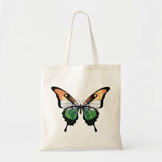 India Swallowtail Vlinder Vlag Sticker Tote Bag (Voorkant)