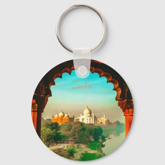 India Taj Mahal Sleutelhanger (Voorkant)