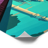 India Taj Mahal vintage travel poster (Coin)