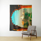 India Taj Mahal Wandkleed (In situ)