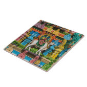 INDIA, Tamil Nadu, Chennai: Kapaleeshwarar Tegeltje (Zijkant)