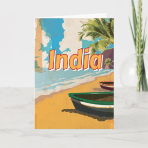 India  vakantie Poster Feestdagen Kaart