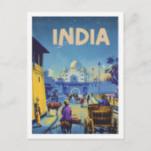 India Vintage Beroemde Reisplaats Briefkaart (Voorkant)