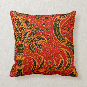 India, vintage patroon van William Morris Kussen