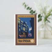India Vintage Travel Briefkaart (Staand voorkant)