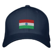 India vlag geborduurd flexfit pet (Voorkant)