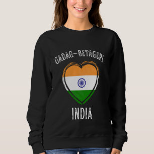 India Vlag Hart Gadag-Betageri Stad Trui