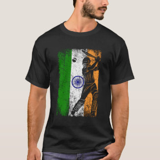 India vlag Indiase cricket jersey fan speler coach T-shirt