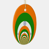 India Vlag Kaleidoscoop: Eindeloze Eenheid & Patri Keramisch Ornament (Rechts)