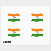India Vlag Sticker (Vel)