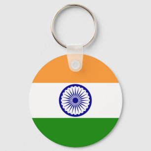 INDIA: vlag van India Sleutelhanger