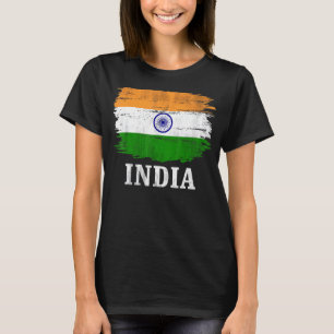 India vlag voor India T-shirt