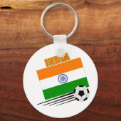 India-voetbalteam Sleutelhanger (Voorkant)