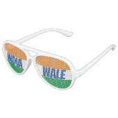 India Wale Tiranga Indiase driekleurige vlag Aviator Zonnebril (Gekanteld)