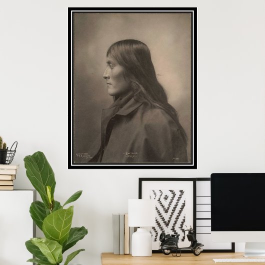  indiaan : Bartelda , Apache - Poster (Thuiskantoor)