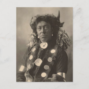  indiaan : Cloud Man, Assinaboine - Briefkaart