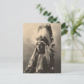 indiaan : Hubble Big Horse, Cheyenne - Briefkaart (Staand voorkant)