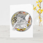 Indiaan met Baby Kaart (Gele Bloem)