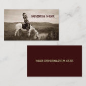 Indiaan op paardenrugVisitekaartjes Visitekaartje (Voorkant / Achterkant)