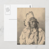 indiaan : Spotte Jack Rabbit, Crow - Briefkaart (Voorkant / Achterkant)