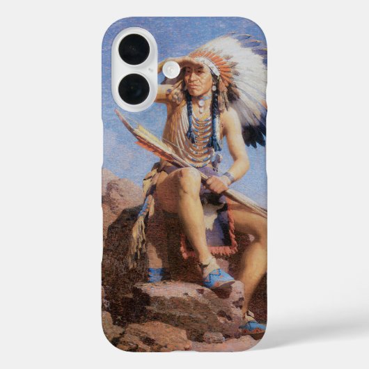  Indiaan, The Scout by Leigh Case-Mate iPhone Case (Achterkant)