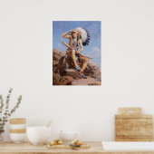  Indiaan, The Scout by Leigh Poster (Keuken)