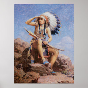 Indiaan, The Scout by Leigh Poster