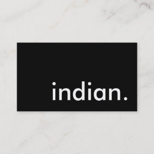 indiaan. visitekaartje
