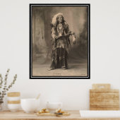 -indiaan: Zwart Man, Araferen - Poster (Keuken)