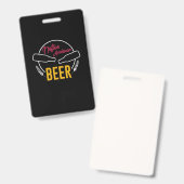 Indiaans Bier Badge (Voor- en achterkant)