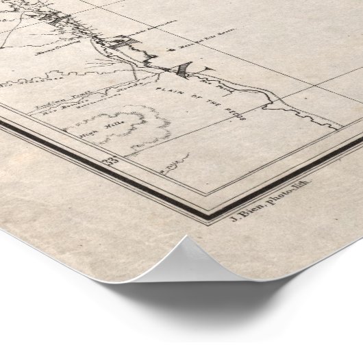 Indiaans grondgebied poster (Hoek)