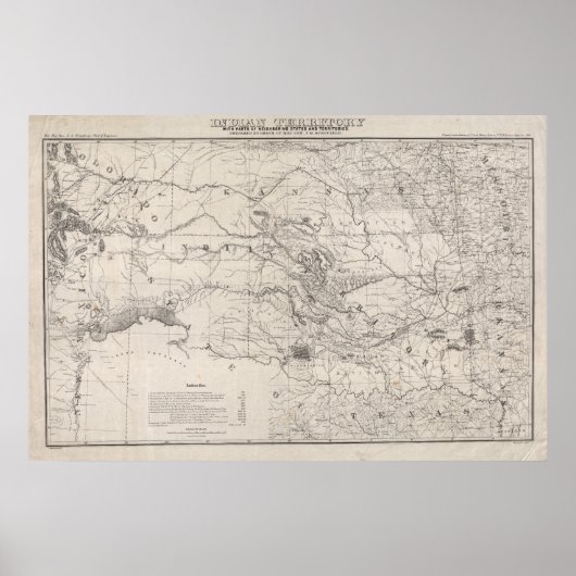 Indiaans grondgebied poster (Voorkant)