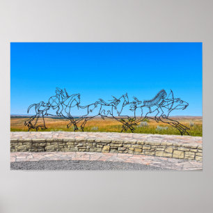 Indiaans herdenkingssculptuur, Little Bighorn, Mon Poster