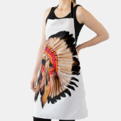 indiaans hoofdadres ( indian chi ) schort (Insitu)