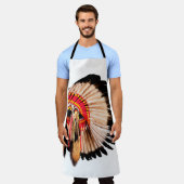 indiaans hoofdadres ( indian chi ) schort (Gedragen)