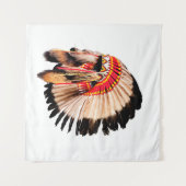 indiaans hoofdadres ( indian chi ) wandkleed (Voorkant (horizontaal))