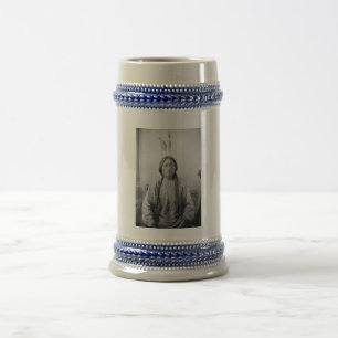 Indiaans icoon: Lakota leider Sitting Bull Bierpul