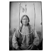 Indiaans icoon: Lakota leider Sitting Bull Medium Cadeauzakje (Achterkant)