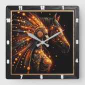 Indiaans Indiaans erfgoed Vierkante Klok (Voorkant)