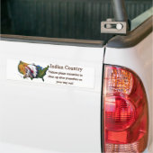 Indiaans land #2 bumpersticker (Op Truck)