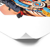 Indiaans Man Foto Afdruk (Hoek)