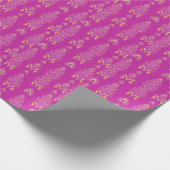 indiaans mandala roze kussen decor cadeaupapier (Hoek)