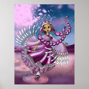 Indiaans meisje poster