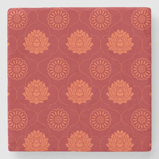 Indiaans patroon stenen onderzetter (Voorkant)