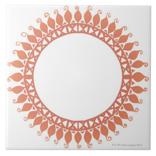 Indiaans patroon tegeltje (Voorkant)